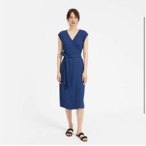 Everlane Japanese Go Weave Wrap Dress.